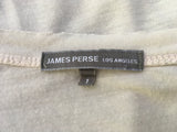 James Perse Los Angeles Sheer Slub Long Sleeve Crew Top Size 1 S ladies