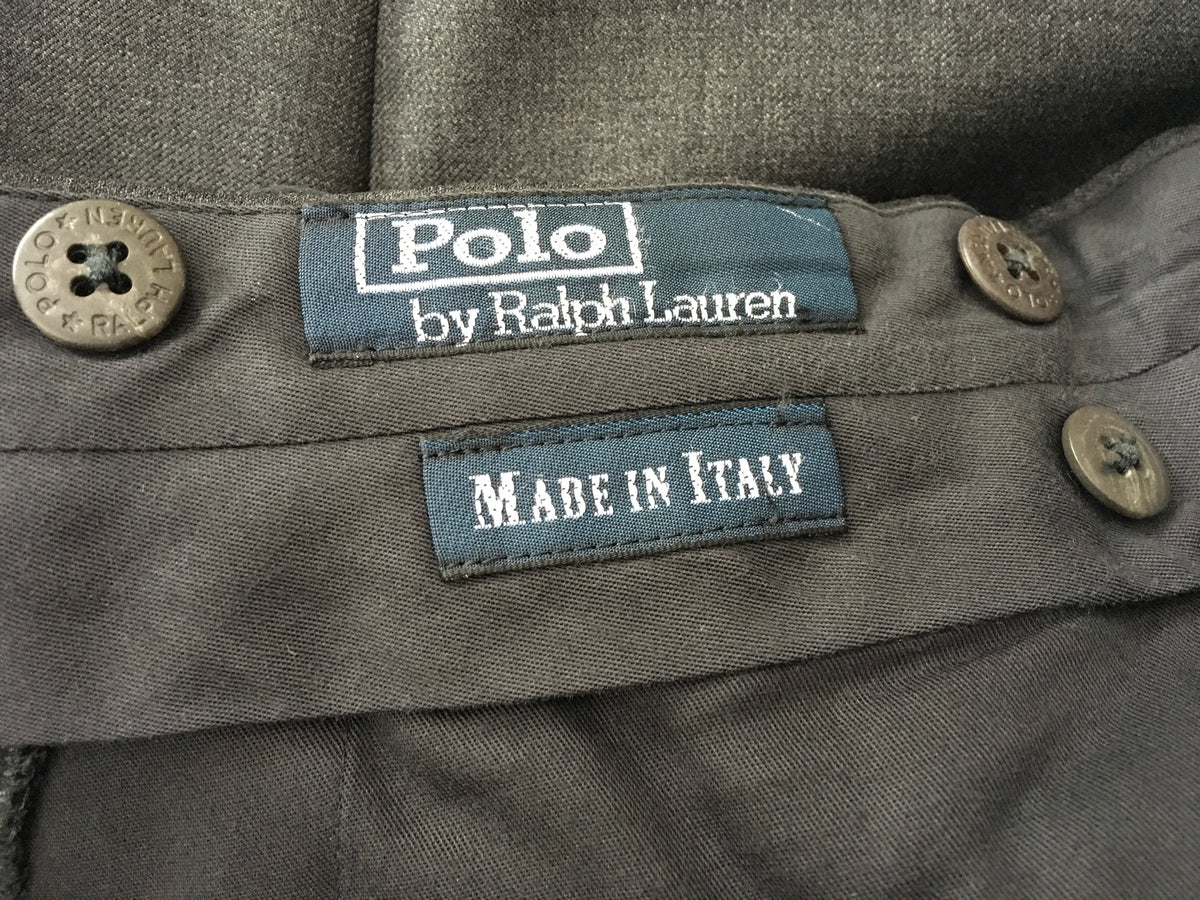Ralph Lauren Polo Grey Virgin Wool Suit Trousers Pants  Men