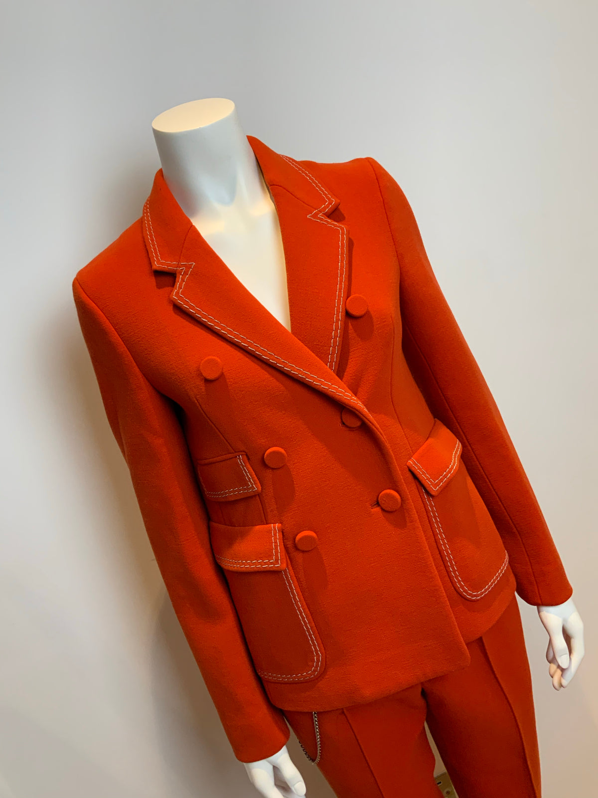 Bottega Veneta Chain-embellished wool-blend suit I 42 UK 10 US 6  ladies