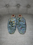 GUCCI Princetown Flora Print Mules Flats Size 37.5 UK 4.5 US 7.5 ladies