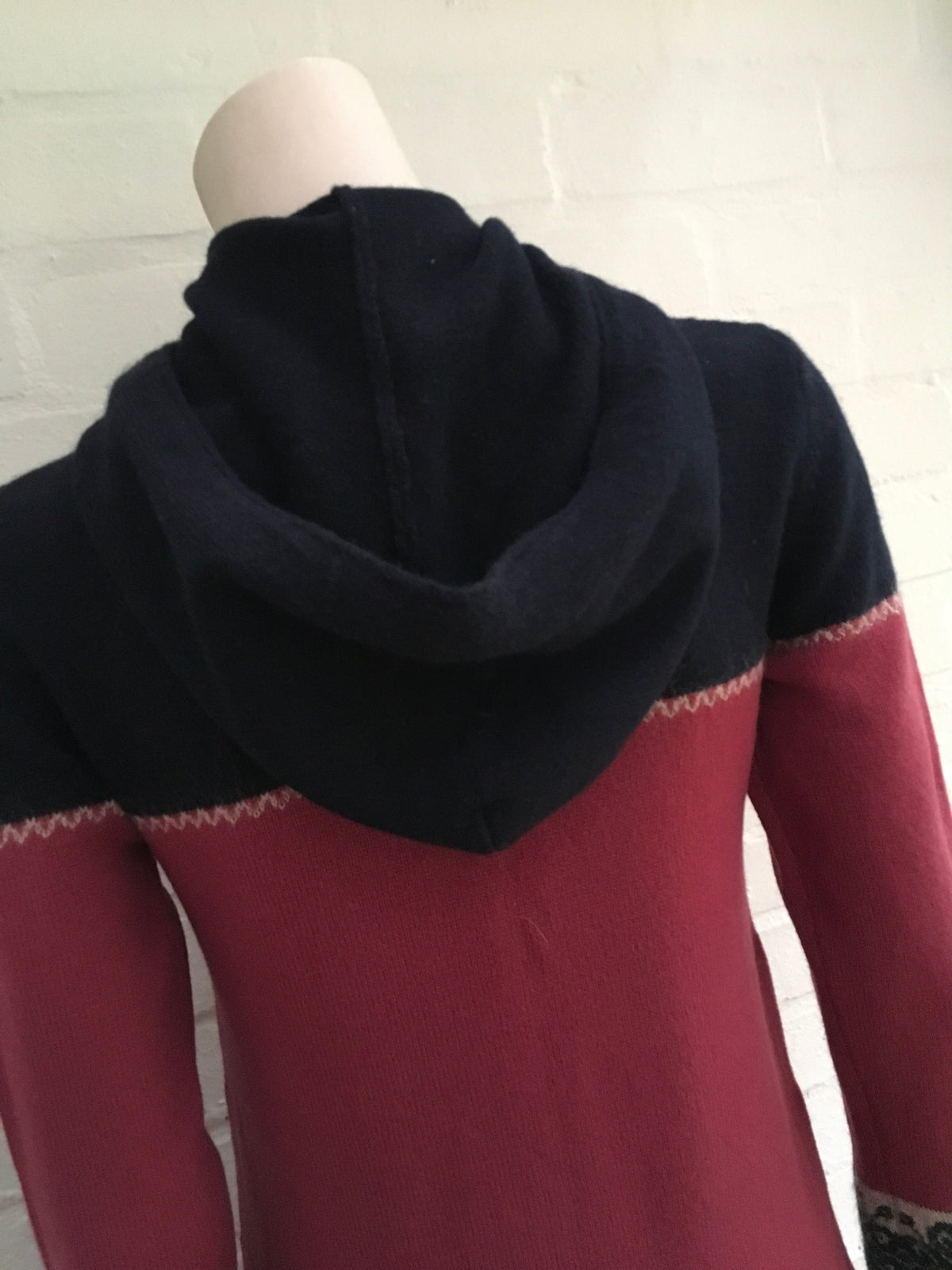 CHANEL 2013 PARIS WOOL MOHAIR HOODED SWEATER DRESS  Ladies