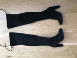 STUART WEITZMAN Russell & Bromley Over the Knee Suede Boots Size 34 UK 1 US 4