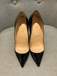 Christian Louboutin Pigalle 120 black patent leather pumps shoes 36.5 US 6.5 ladies