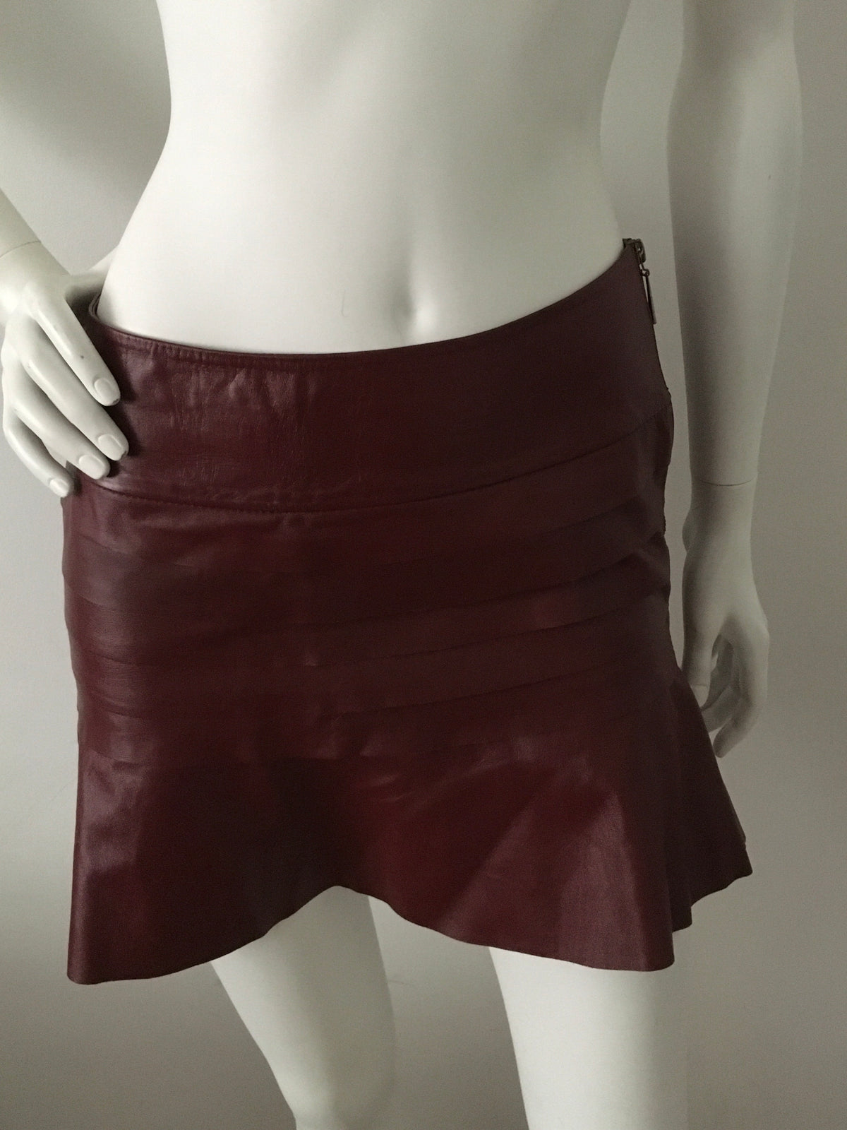 Ateen Brazil Faux Leather Mini Skirt 38 S Small ladies