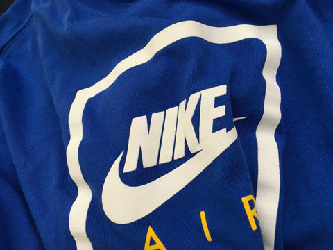 Nike T-Shirt NSW Air Small - Afashionistastore men Size S Game Royal/White –