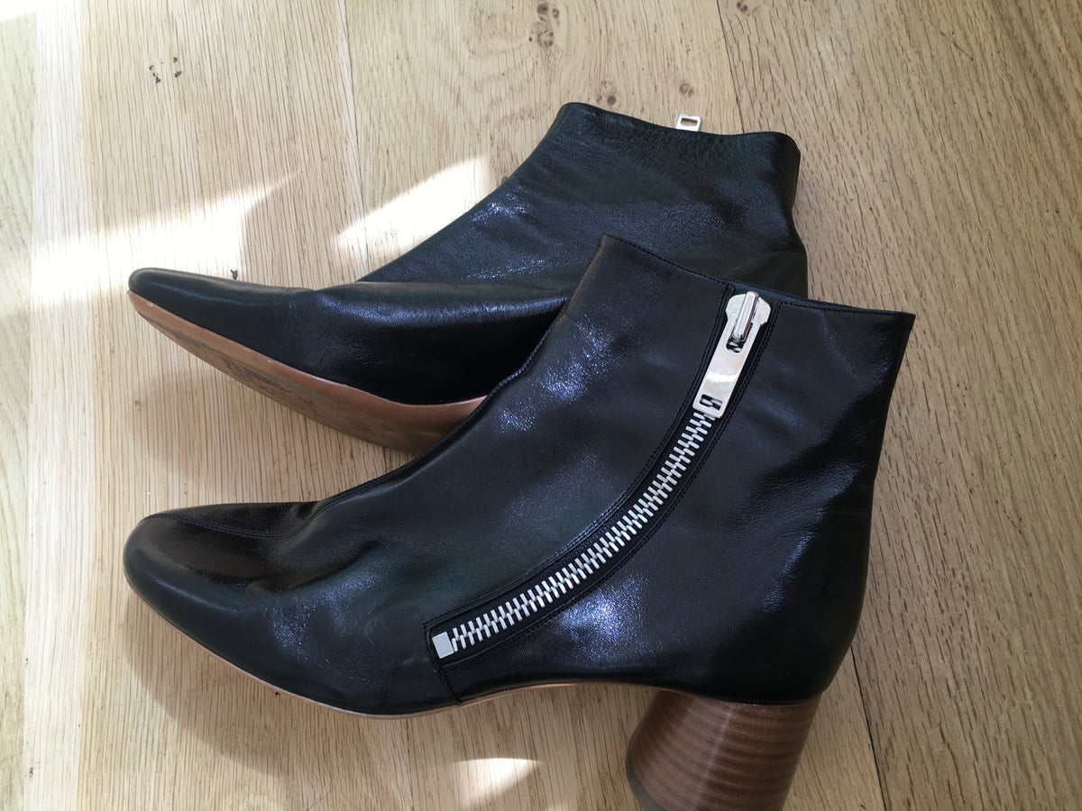 CÉLINE Celine Phoebe Philo Elliptic Heel Ankle Boots In Black Size 40 UK7 ladies