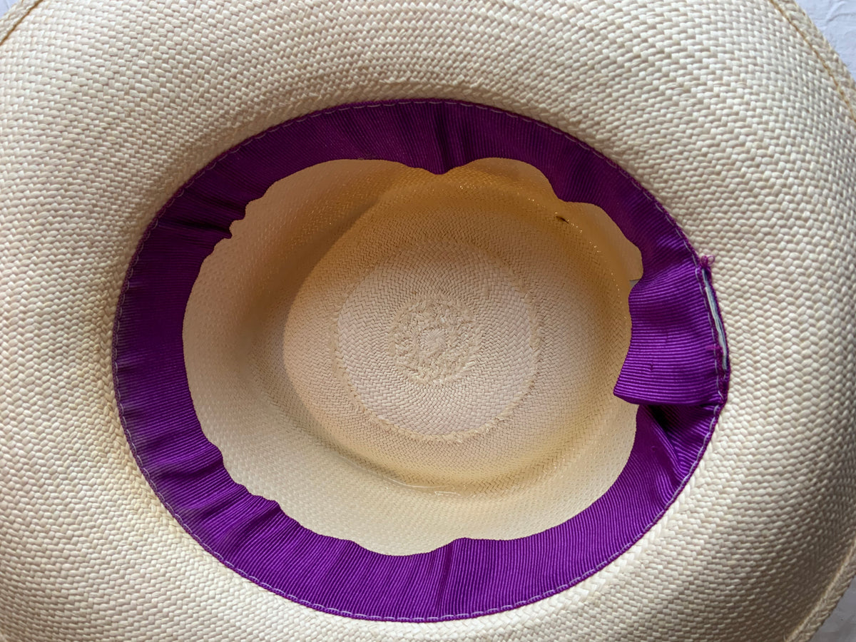 La Cerise Sur Le Chapeau - Natural Straw Hat Size 56 ladies