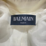 SOLD OUT Balmain double breasted silk satin trim cropped blazer jacket F 40 ladies