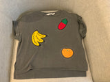 Stella McCartney KIDS Girls' Faded Black Fruit Patch T shirt Size 6 years children