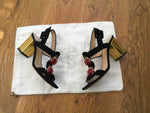 Charlotte Olympia Gala t-strap suede ladybug sandals Shoes Ladies