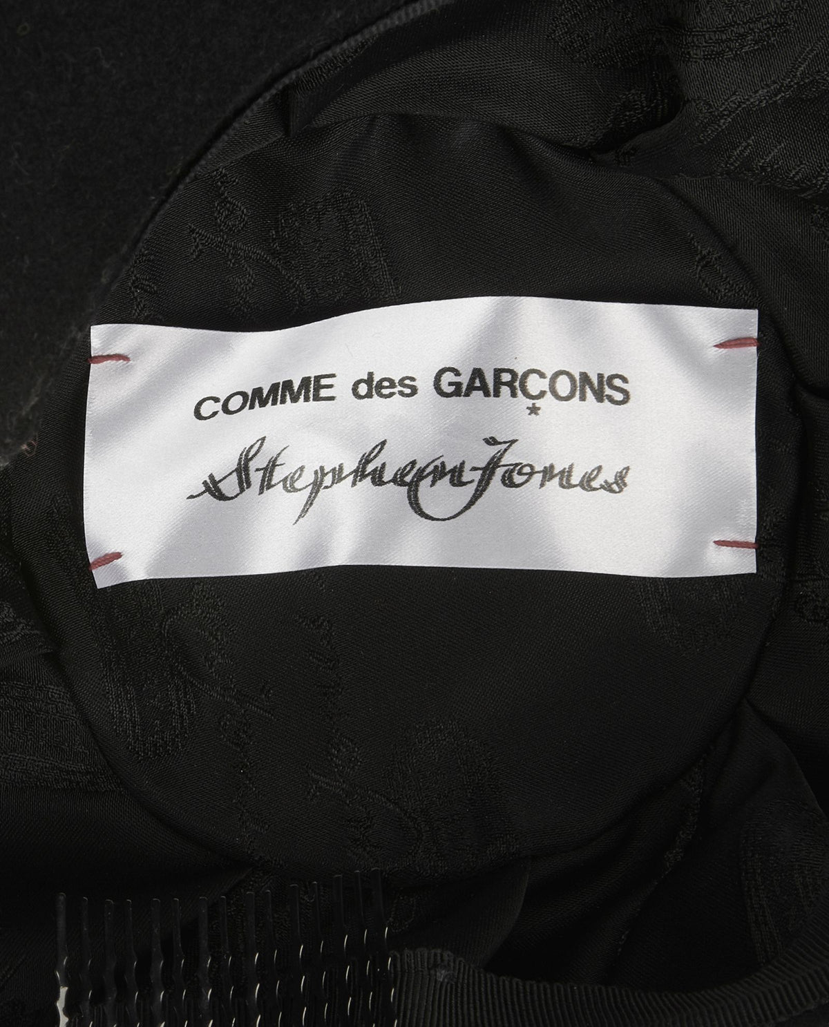 EXTREMLY RARE Comme des Garçons Stephen Jones Wool Hat ladies
