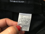 Thomas Elliot Wardrobe Black Wool Pants Suit - 2 Pieces SIZE 50 Men