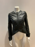 Jasmine di Milo Fitted Leather Blazer Jacket SiZe UK 8 US 4 EU 36 S Small ladies