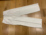 MASSIMO DUTTI WHITE STRAIGHT LEG PANTS TROUSERS SIZE EU 38 US 6 UK 10