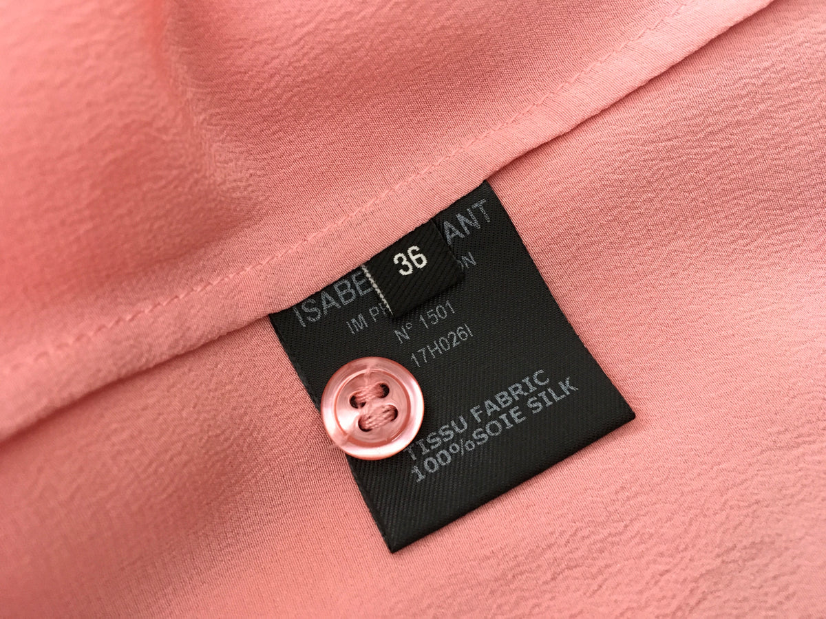 Isabel Marant Sloan Victorian silk shirt pink Ladies