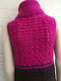 MAX&Co. Pink ombre mohair blend vest cardigan