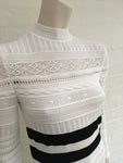 Alexander McQueen Victorian lace white knit dress Ladies