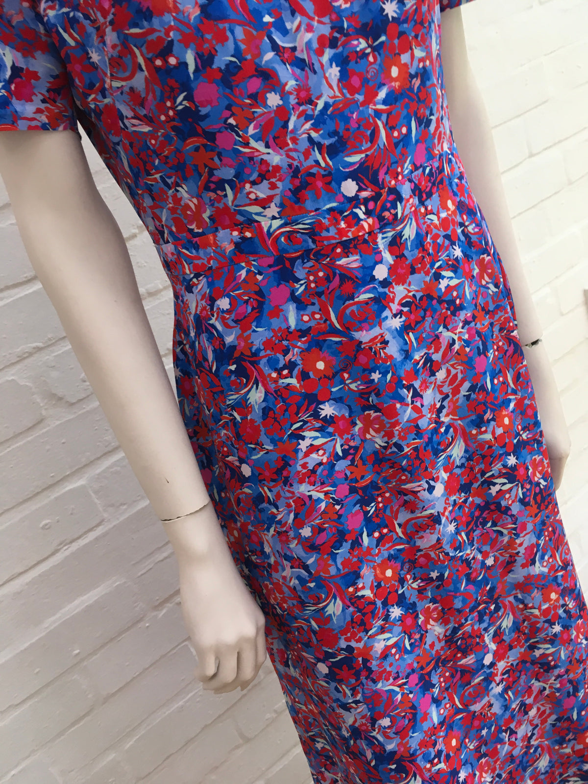 Saloni Floral Donna Printed Silk-crepe De Chine Dress  Ladies