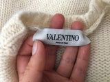 VALENTINO Women's Intarsia Oversized Wool Sweater Jumper Size S Small Ladies