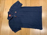 NIKE HERITAGE NATURAL NAVY BLUE POLO SIZE S SMALL men