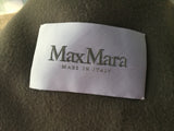 Max Mara Women's Gray Taupe Arpa Hooded Angora Coat Ladies