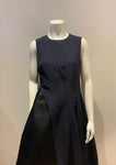 Christian Dior Iconic Collectors Navy Blac Silk Asymmetric Dress Size F 40 UK 12 ladies