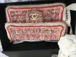 CHANEL Runaway Tweed Braid Mini Flap White Pink 2019 Collection Bag Handbag ladies