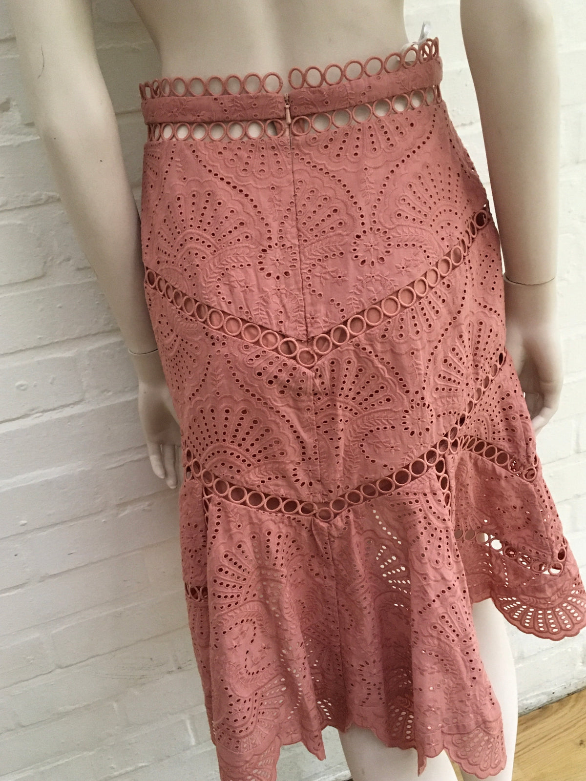 ZIMMERMANN Jasper Fan Skirt Size 1 UK 10 US 6 FR 38 Ladies