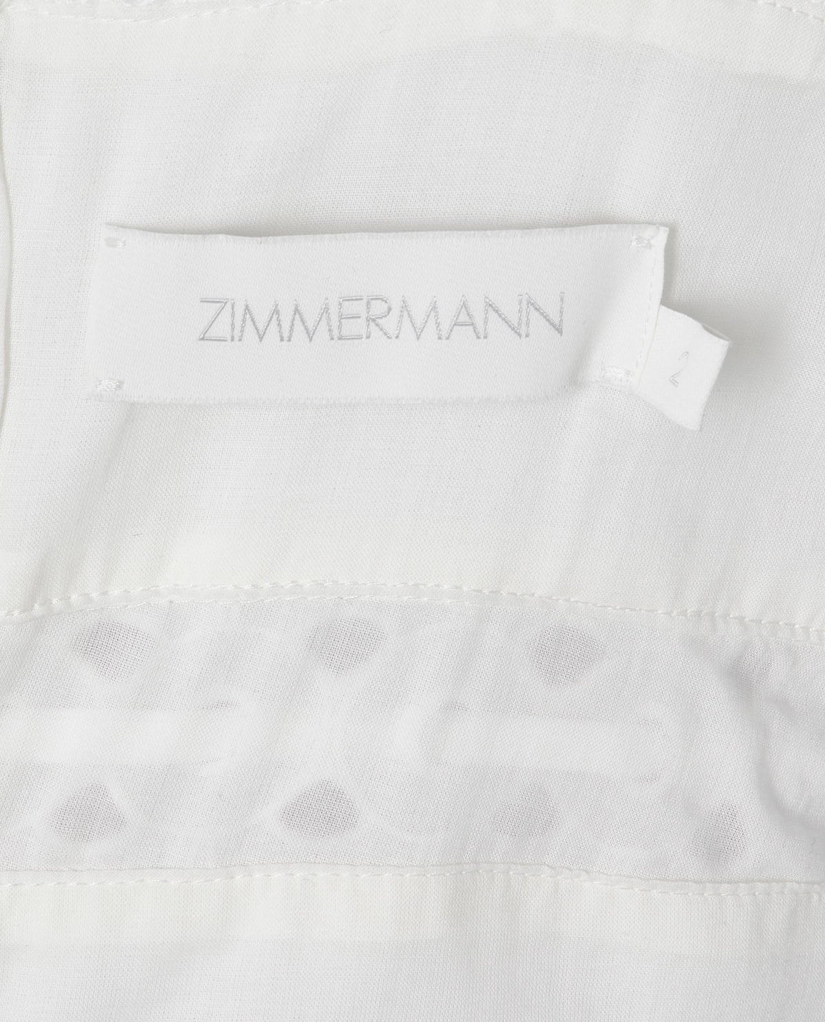ZIMMERMANN 2021 Kirra Bow Tie Broderie Angles Linen Mini Dress Size 2 ladies