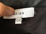 Reiss Womens Leather Olivia Ponte Skirt Size UK 12 US 8 ladies