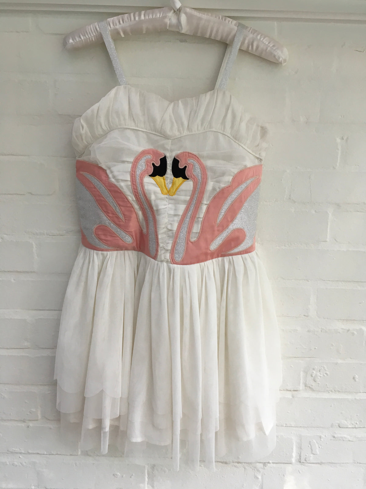 STELLA MCCARTNEY KIDS WHITE TULLE ‘BONNY’ SWAN DRESS  Children