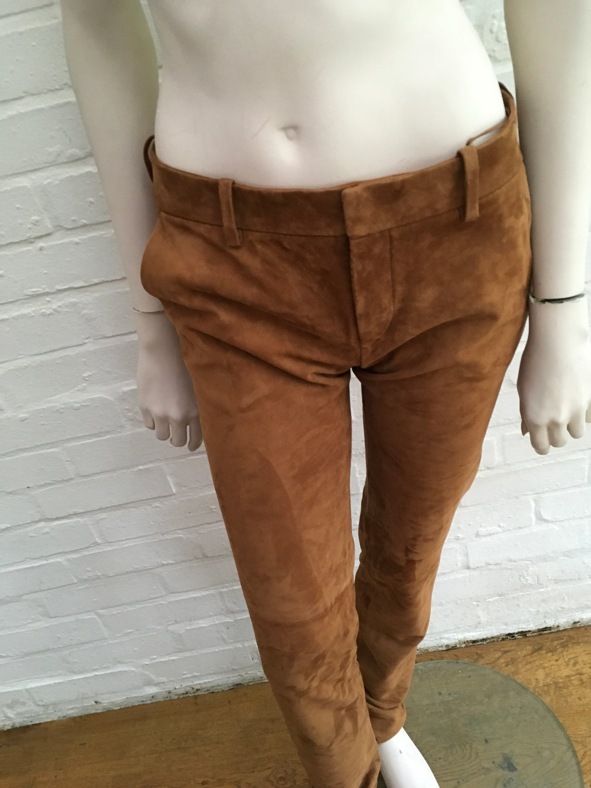 Ralph Lauren Runaway Sydney Suede - Caramel Pants Trousers  Ladies