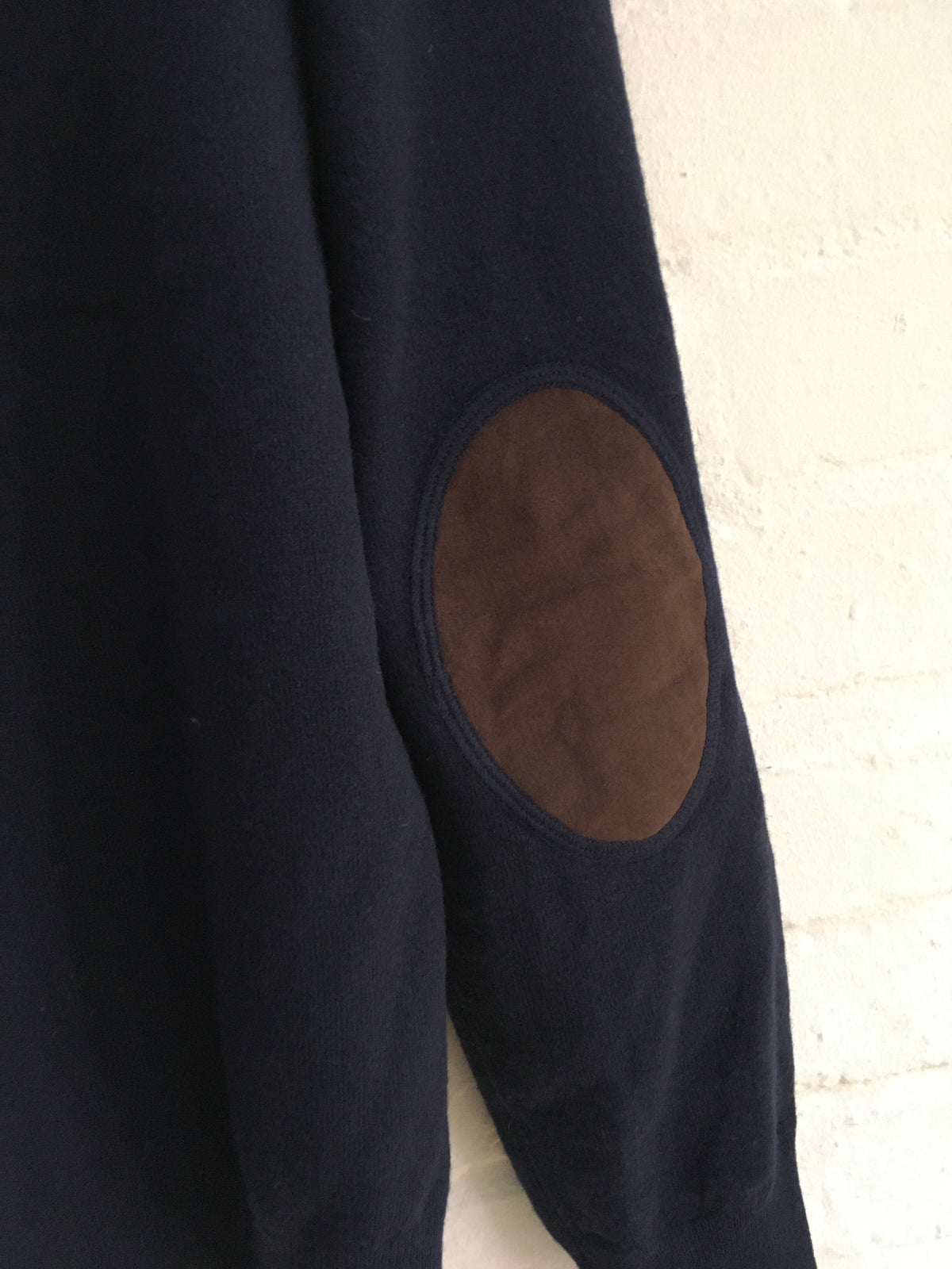 HACKETT LONDON NAVY CASHMERE WOOL KNIT HALF ZIP SWEATER JUMPER M MEDIUM Men