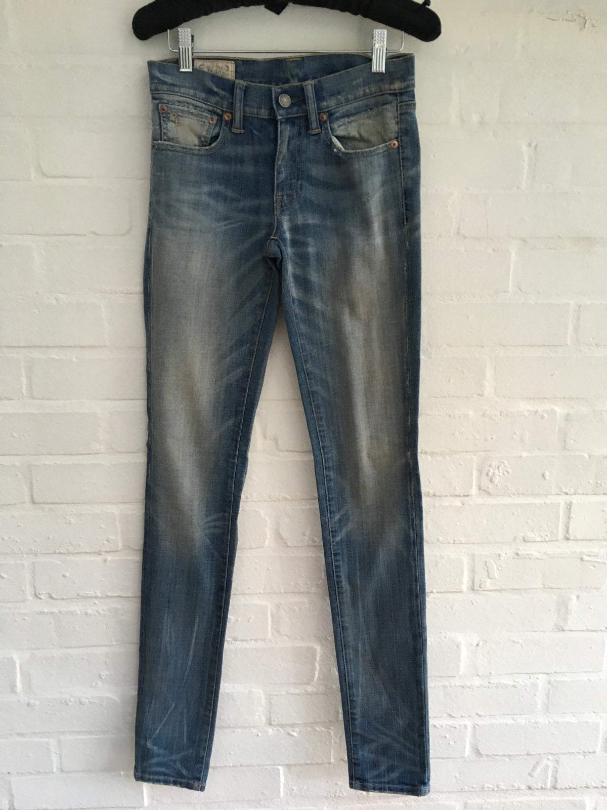 Ralph Lauren Tompkins Jordan Wash Skinny Fit Jeans Denim Pants Ladies