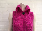 MAX&Co. Pink ombre mohair blend vest cardigan