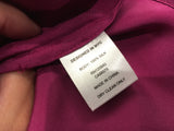 INTERMIX Alma Fuchsia Silk Charmeuse Blouse Size US 4 UK 8 S SMALL ladies