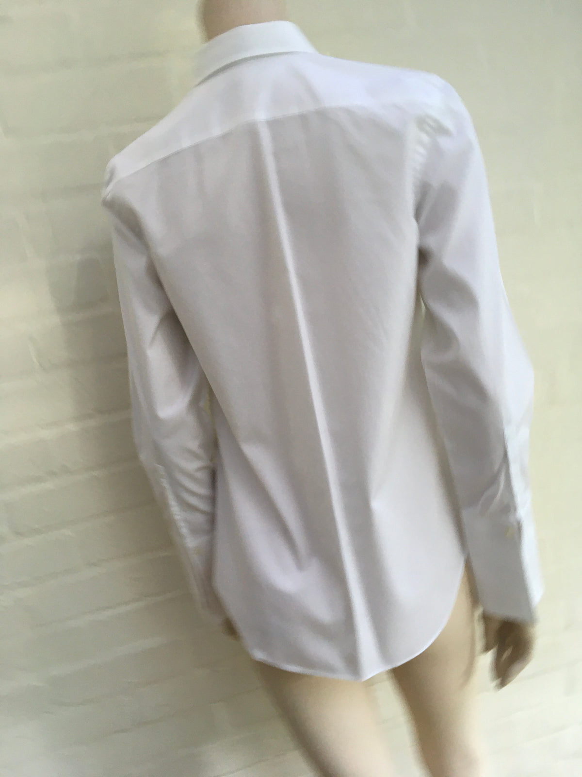 CAROLINA HERRERA White button up blouse shirt top Size UK 10 US 6 Ladies