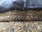 CHANEL wool gold brown crop bouclé jacket  Ladies