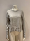 ME+EM Lofty Pure Cashmere Curved Hem Pullover Jumper Sweater Size 10 US 6 ladies