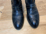 HUSH Amelia Studded Leather Boots SIZE 40 UK 7 US 10 ladies