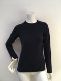 J Crew Navy Blue Cashmere Knit Sweater Jumper Size M medium ladies