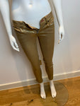 Ralph Lauren Black Label 400 Gold Skinny Pants Jeans Size 25 ladies