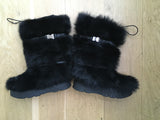 PRADA Faux Fur Tall Boot Size 36.5 UK 3.5 US 6.5 ladies