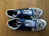 KENZO Eye Tiger-print leather and canvas SNEAKERS TRAINERS SHOES Sz 38 UK 5 US 8 Ladies