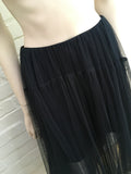 Topshop Navy Tulle Midi Skirt By Lace UK 8 US 4 EU 36 ladies