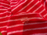 J.Crew Linen Striped T shirt $150 Size S Small ladies