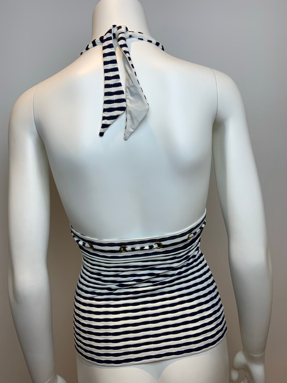 ELIZABETH HURLEY Beach Striped Tank Top Size S small ladies