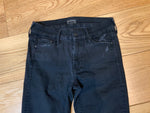 MOTHER The Looker Ankle Fray Jeans Black Size 26 Ladies ladies