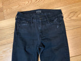 MOTHER The Looker Ankle Fray Jeans Black Size 26 Ladies ladies