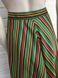 Marco De Vincenzo striped midi silk skirt  LADIES